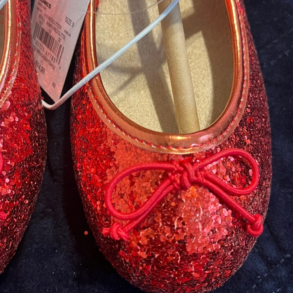 Jumping Beans Red Glitter Dress Shoes